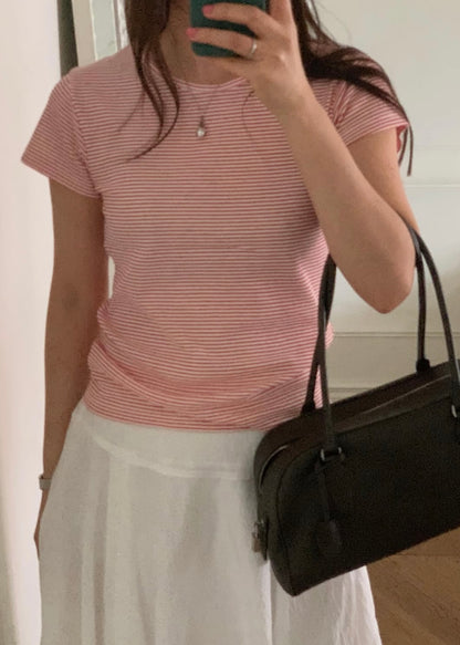 Mini stripes lycra tee