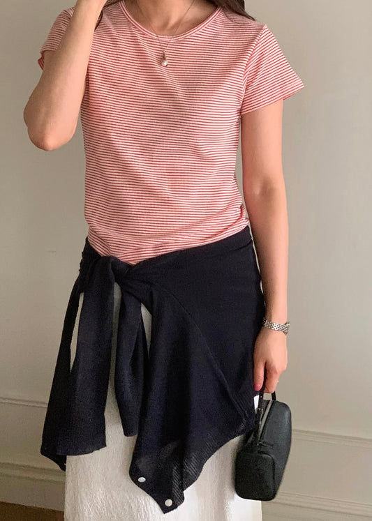 Mini stripes lycra tee