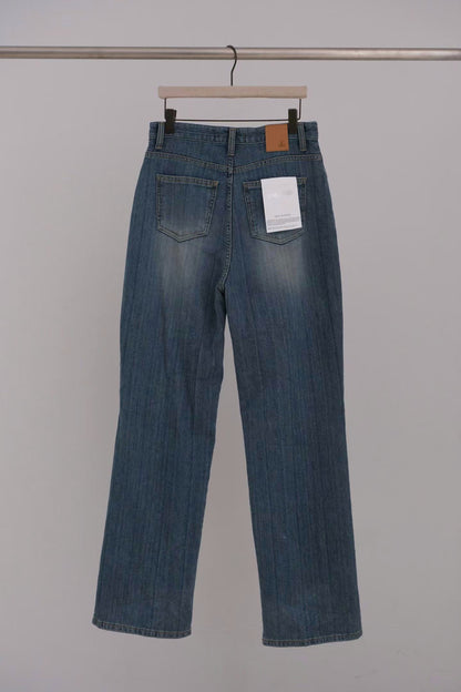 Bamboo pattern jeans