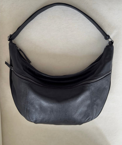 Half moon zip up bag