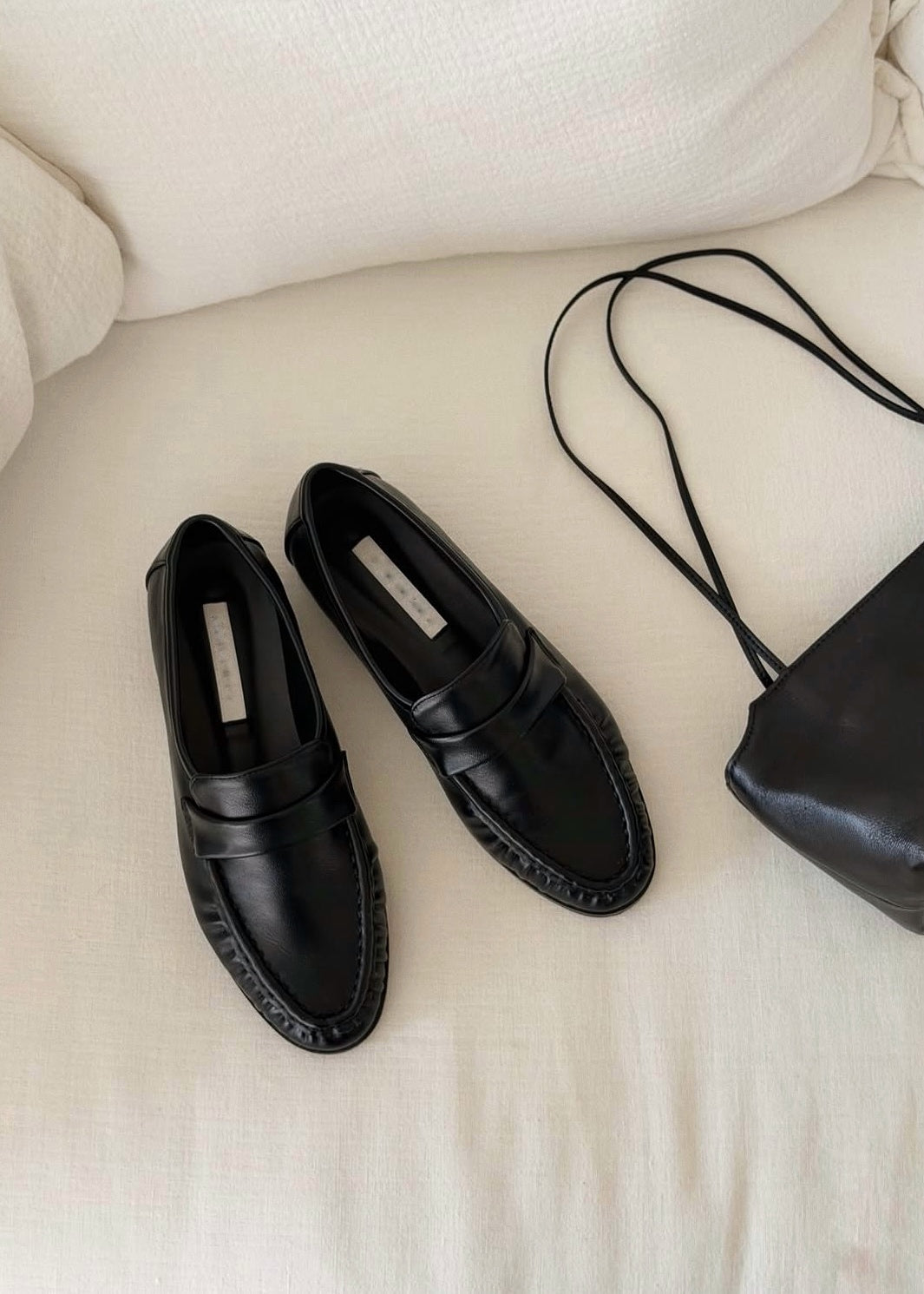 Shirring loafers