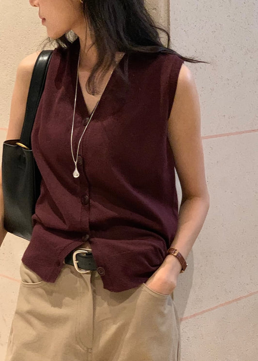 College knit vest