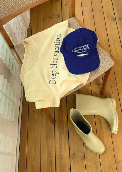Blue vacation tee