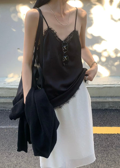 Silky lace camisole
