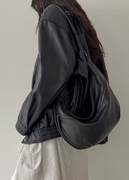 Half moon zip up bag