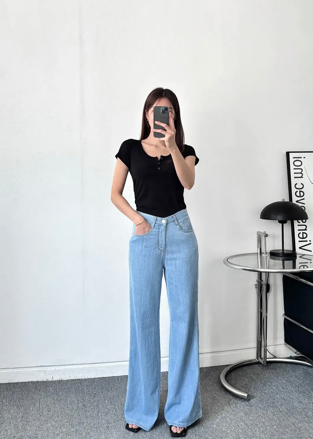 Flare summer jeans