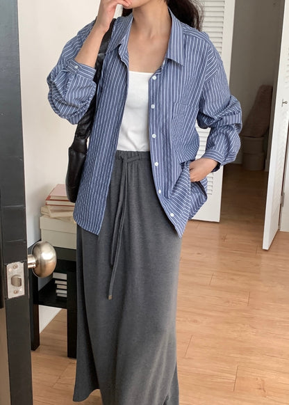 Mono stripes pocket shirt