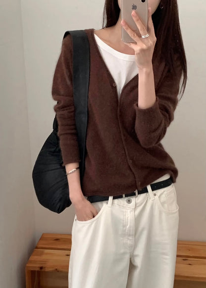 Curve v-neck cardigan