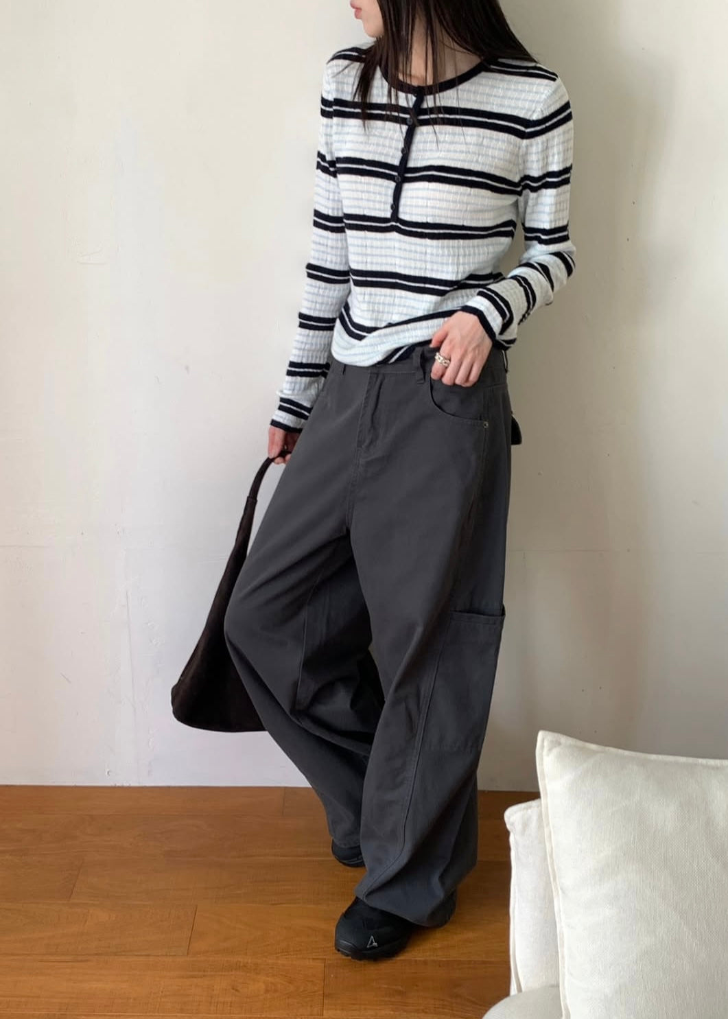 Crepe borders henry tee