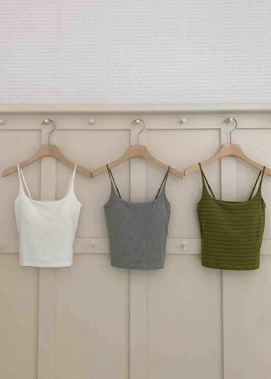 Cropped padlock camisole