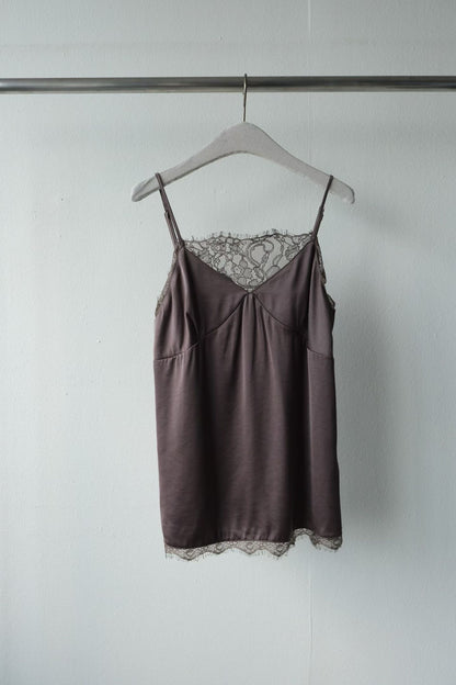 Silky lace camisole