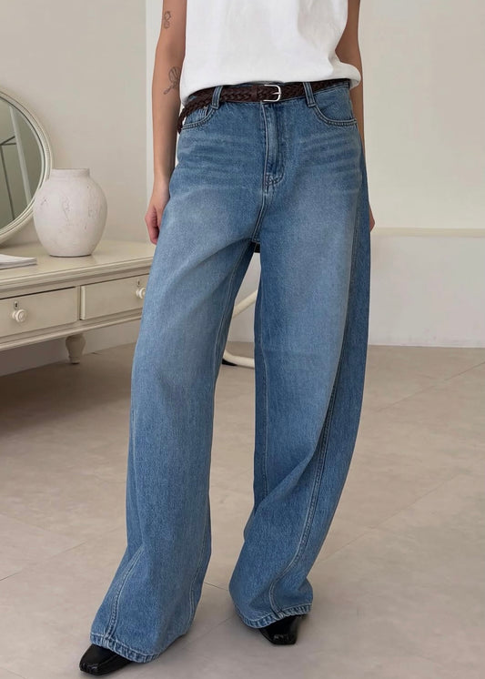 Twist seam loosen jeans