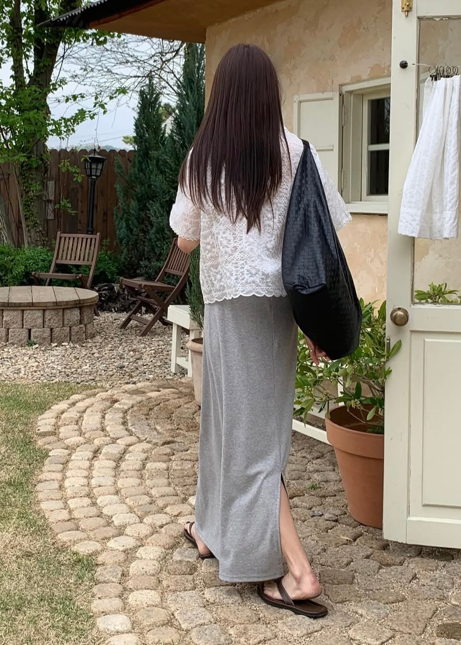 English embroidery resort shirt