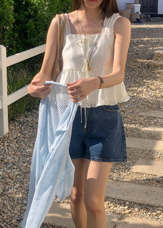 Two side ruffle blouse