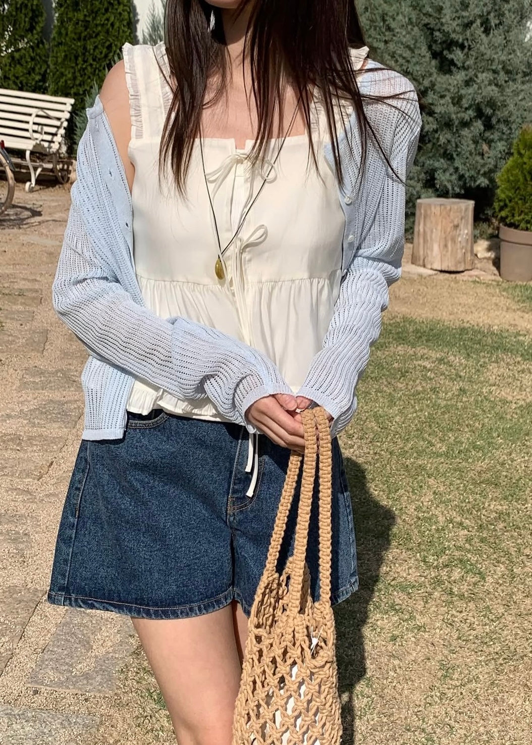 Two side ruffle blouse