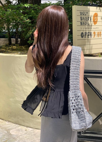 Two side ruffle blouse