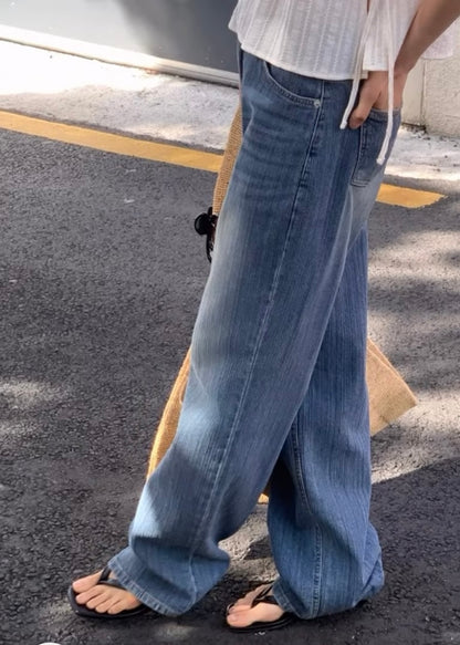 Bamboo pattern jeans