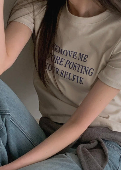 "Remove me" tee