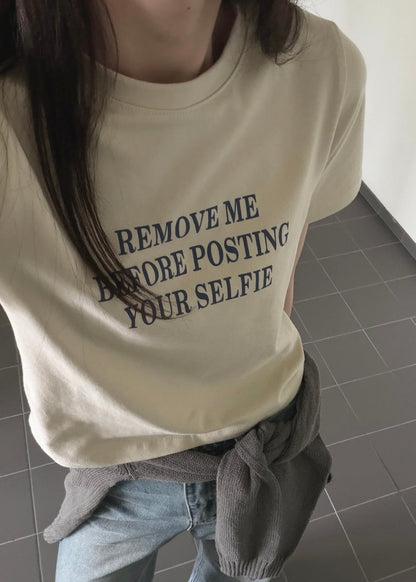 "Remove me" tee