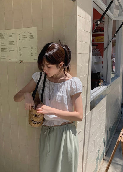 Tulips ruffle blouse