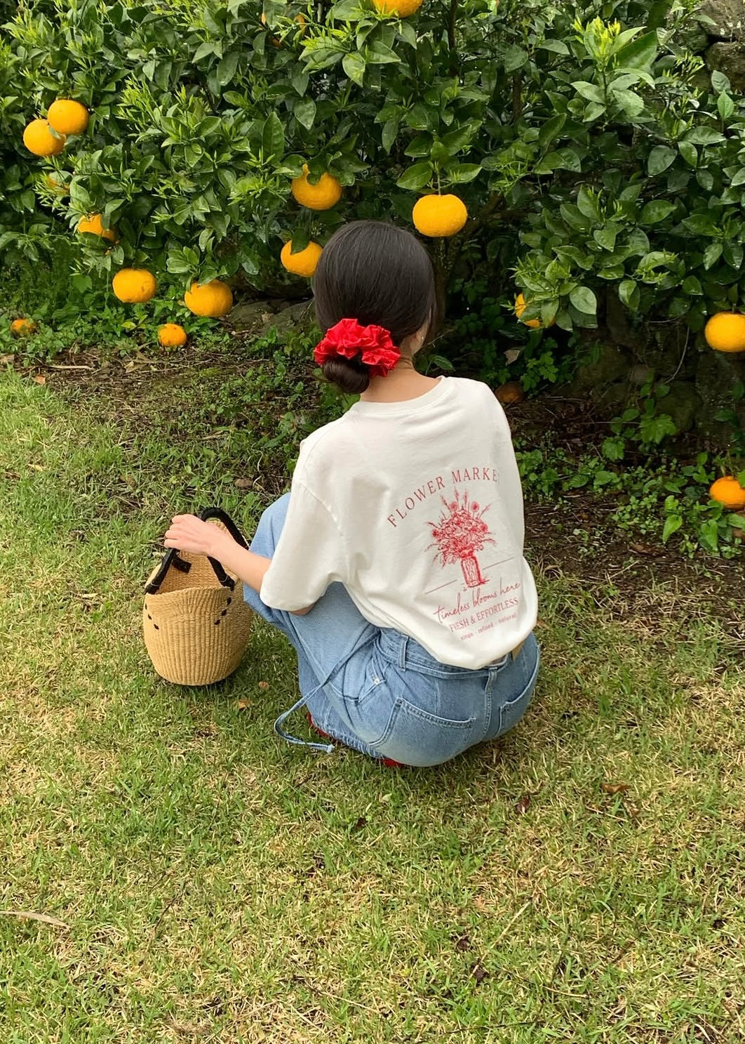 Flowers market tee