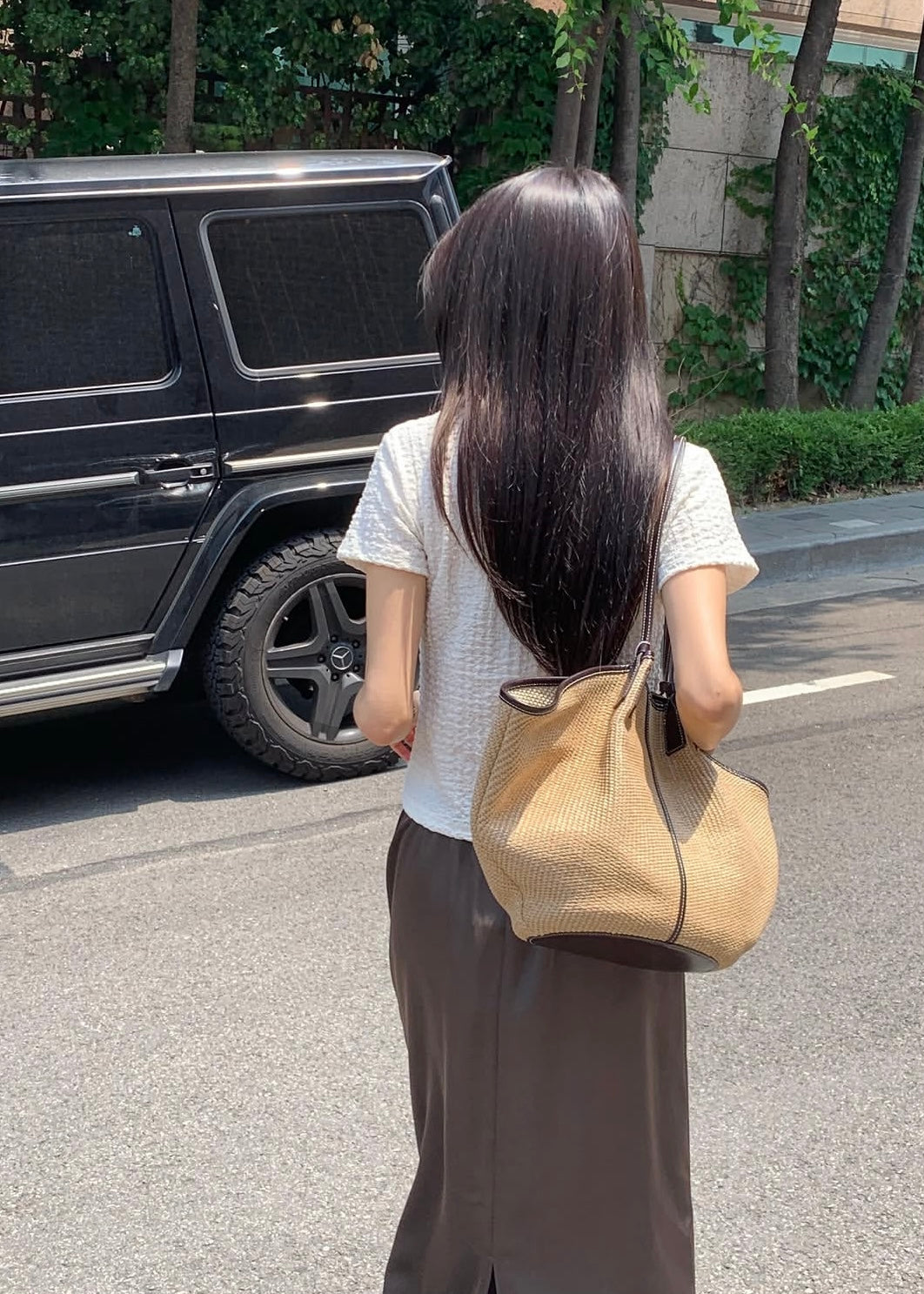Puff chiffon polo