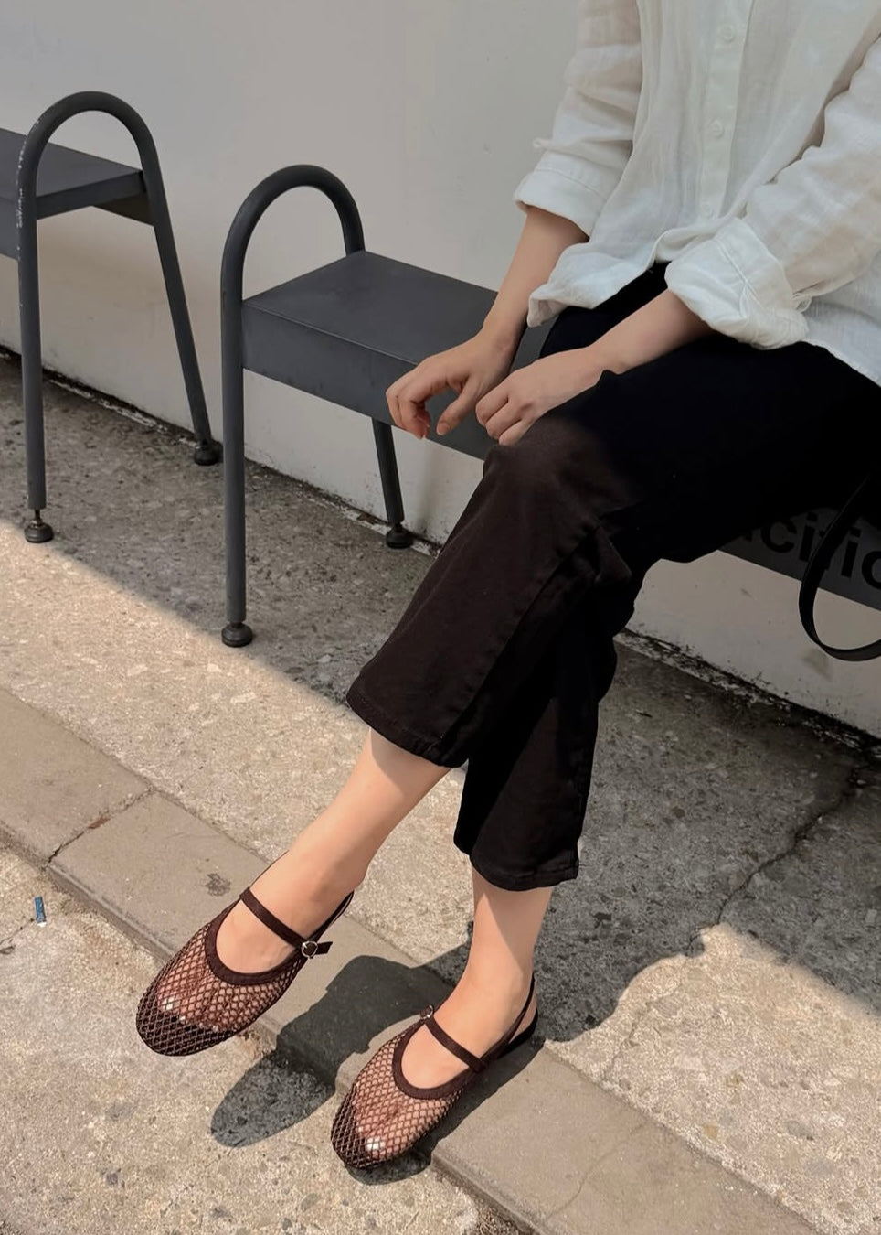 City mesh sandals