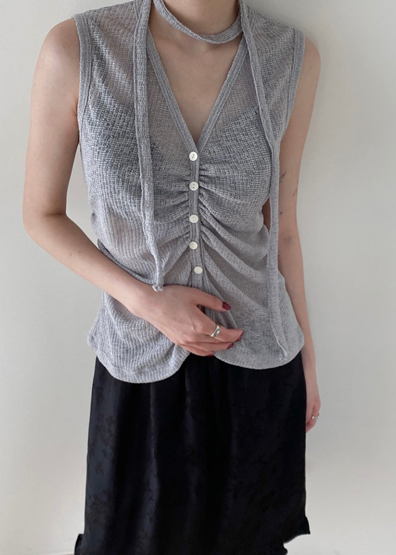 Infant scarf lycra vest