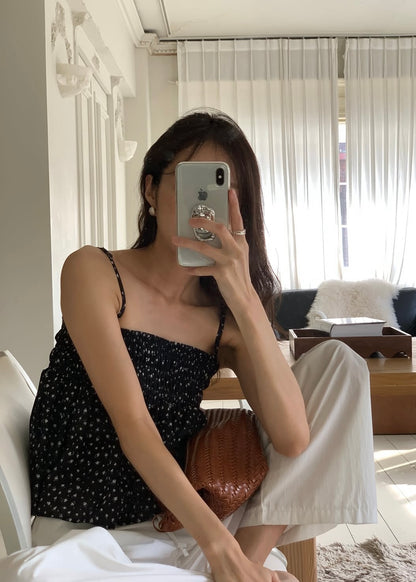 Floral flare camisole