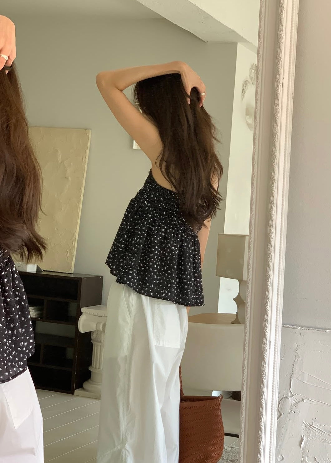 Floral flare camisole