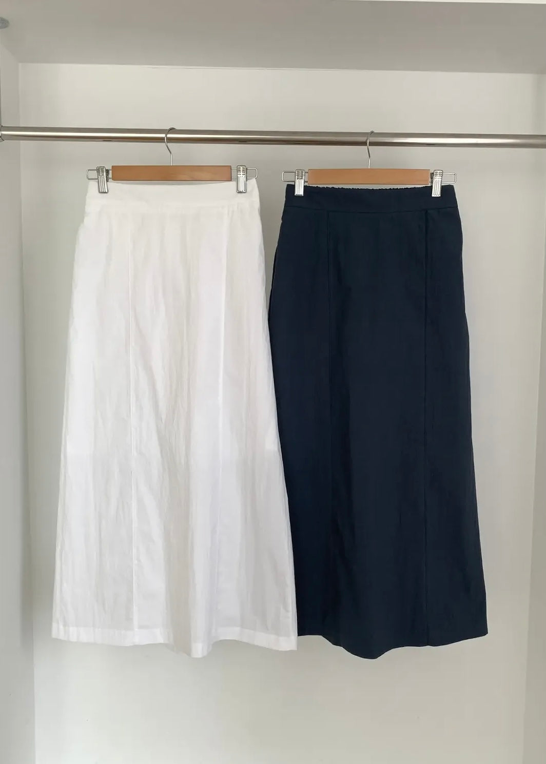 Nylon A-line skirt