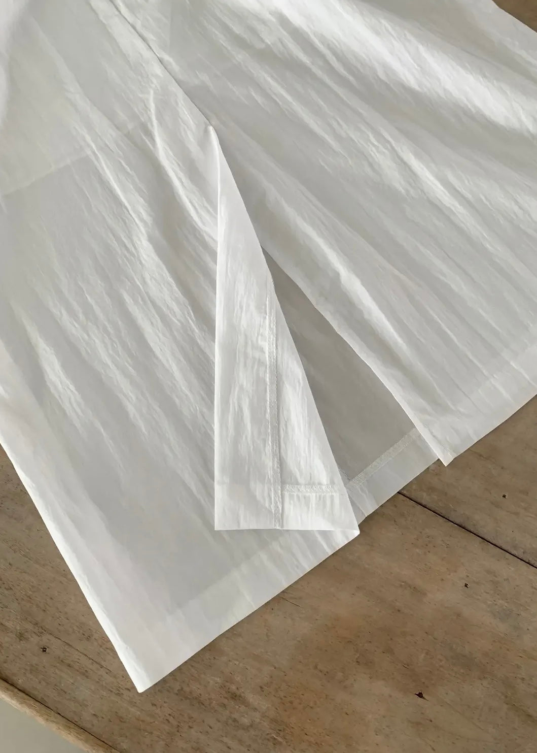 Nylon A-line skirt