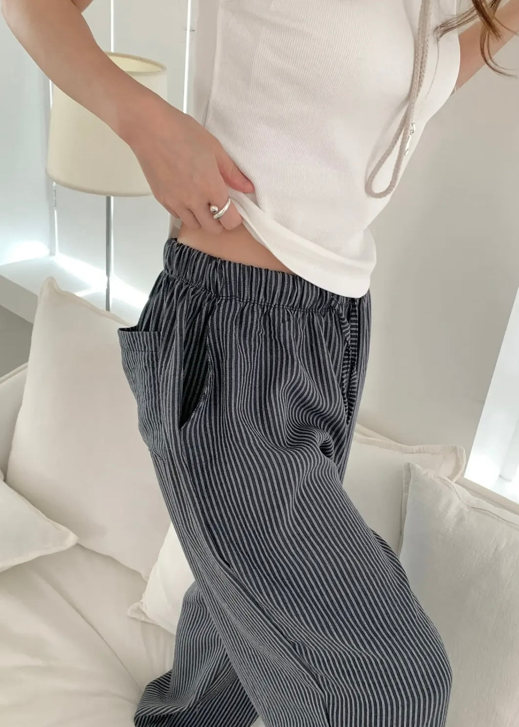 Stripes vacation pants