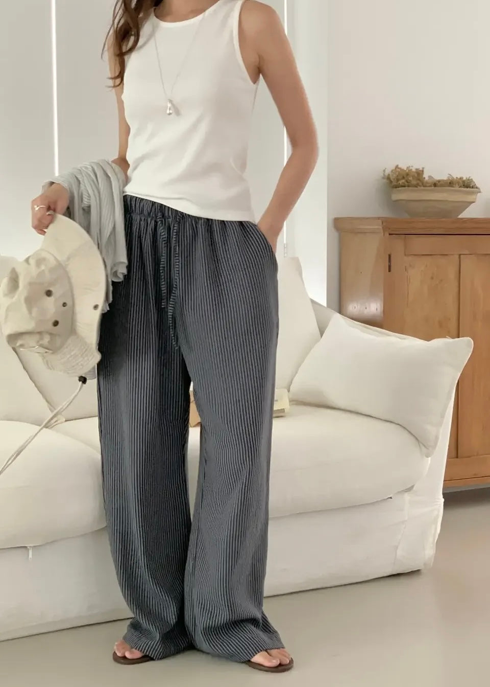 Stripes vacation pants