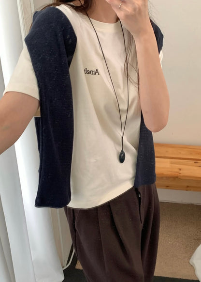 "Amelt" embroidery tee