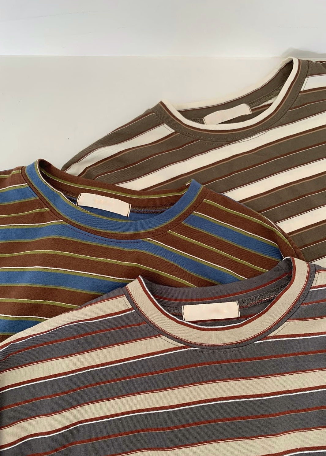 Loosen retro stripes tee