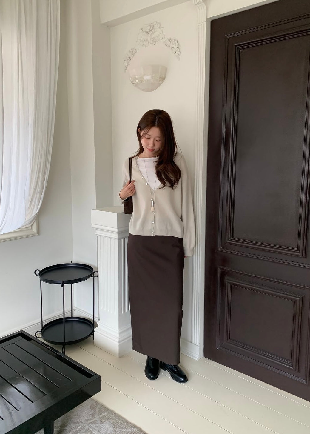 Full button knit cardigan