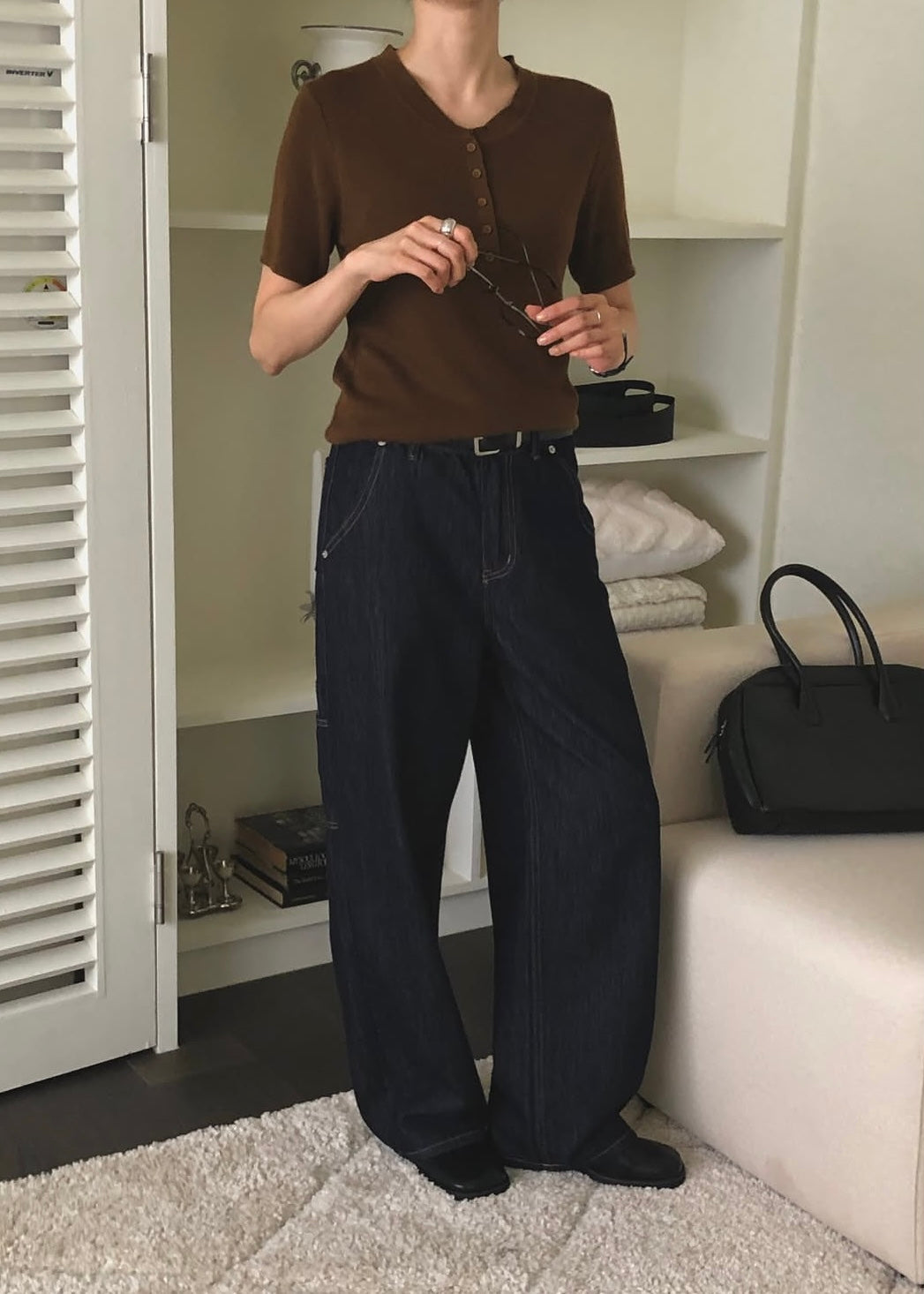Knit henry tee