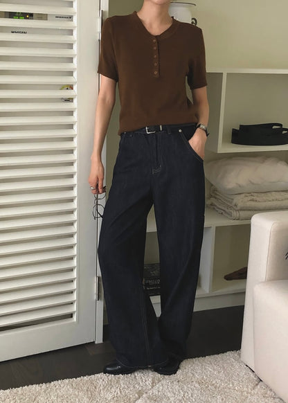 Knit henry tee