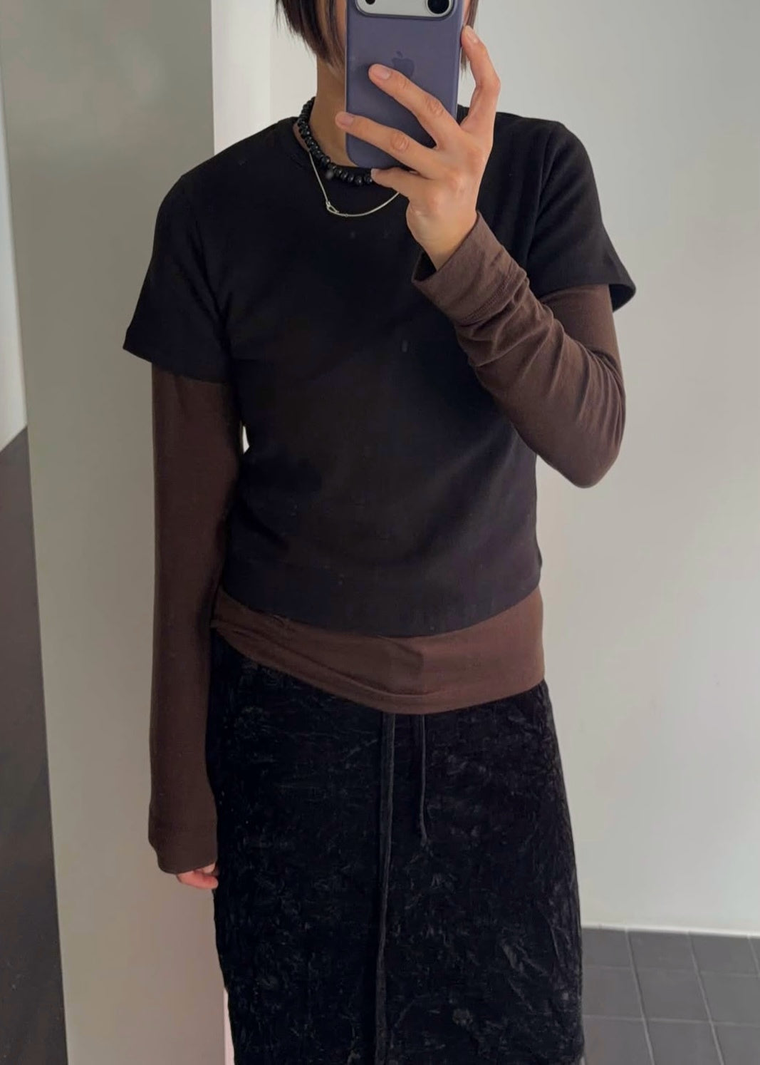 Cropped autumn tee