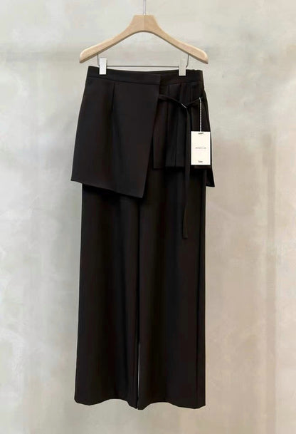Apron layered trousers