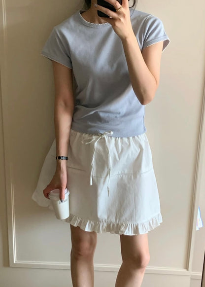 Wavy edge tee