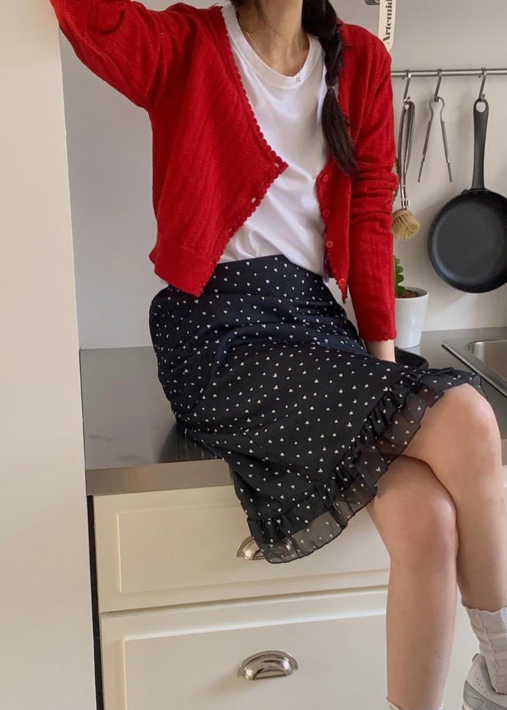 Embroidery Knit cardigan