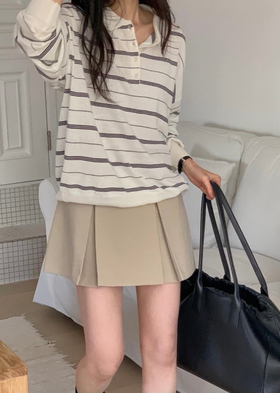 Borders knit top