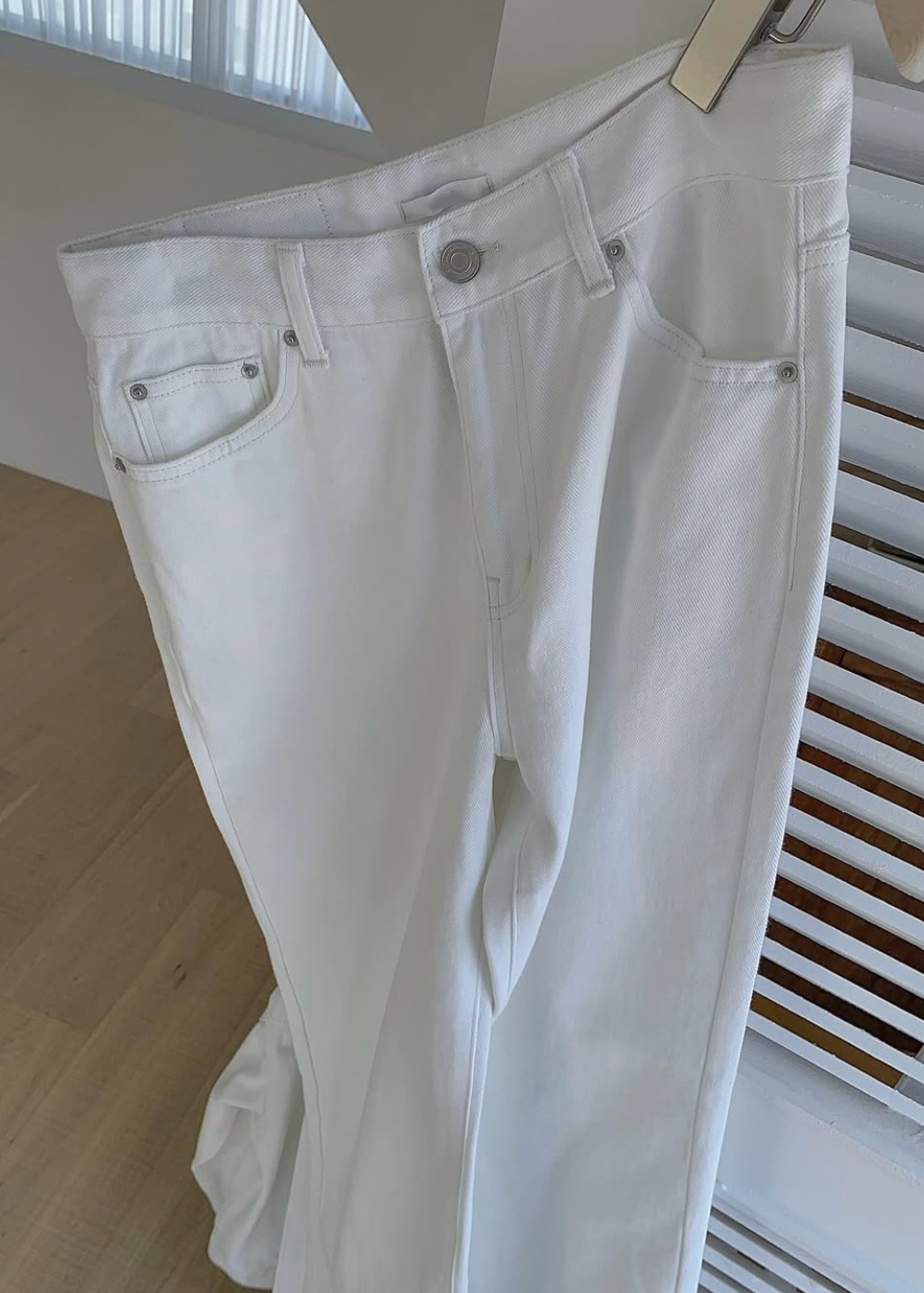 Off white wide pants