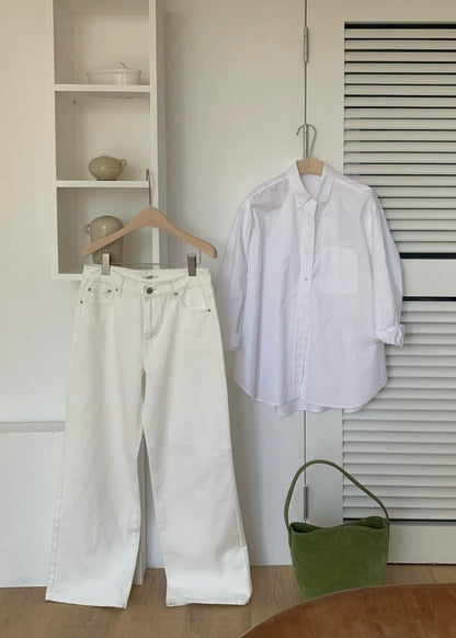 Off white wide pants