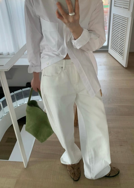 Off white wide pants