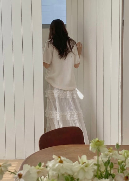 Ruffle cake skirt