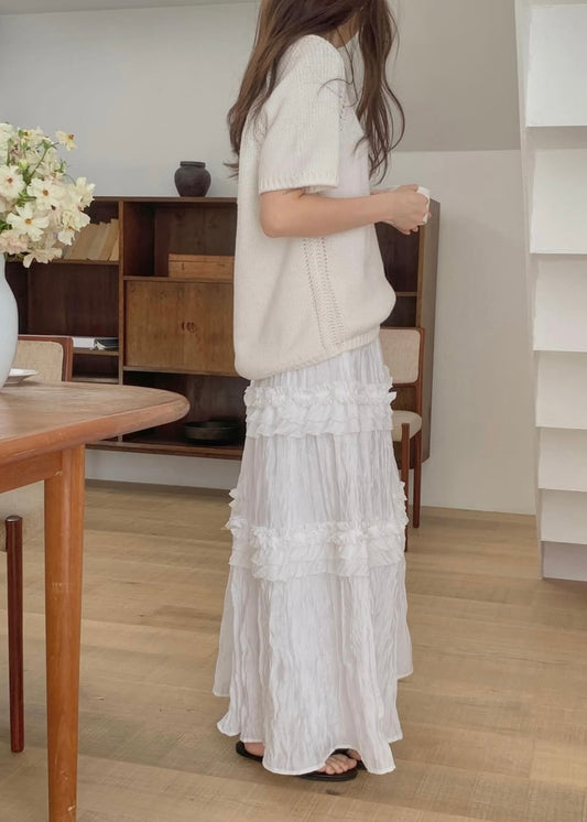 Ruffle cake skirt
