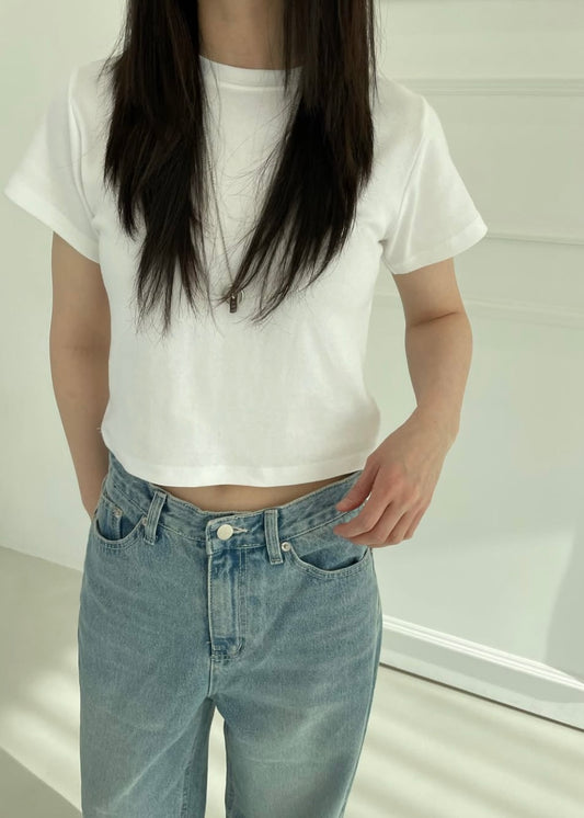 Cropped mini tee